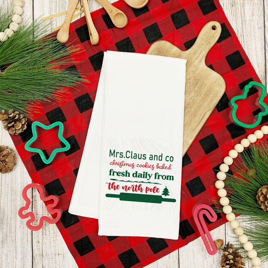 Mrs Claus And Co Tea Towel Transfer
