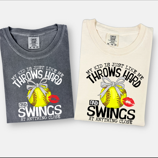 My Kid Is Just Like Me Softball Transfer