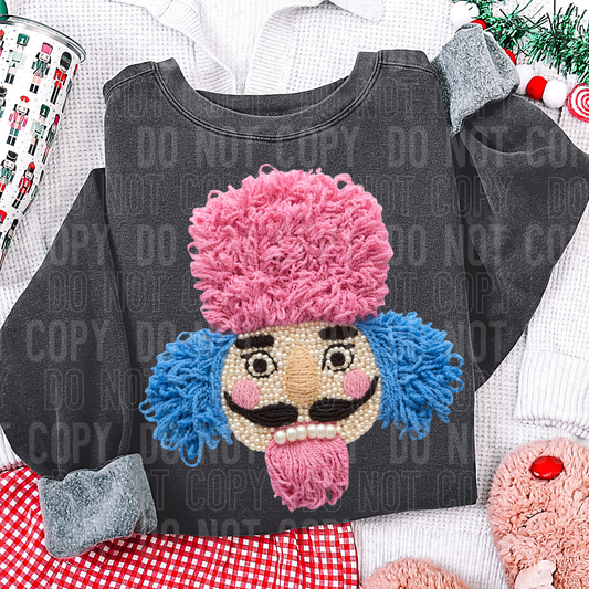 NUTCRACKER PINK BLUE PEARLS TRANSFER