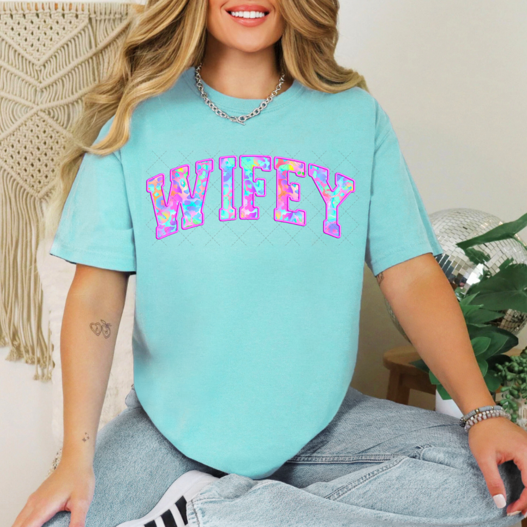 Neon Leopard Wifey Transfer