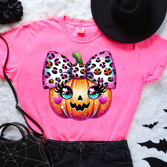 Neon Pumpkin Pink Transfer
