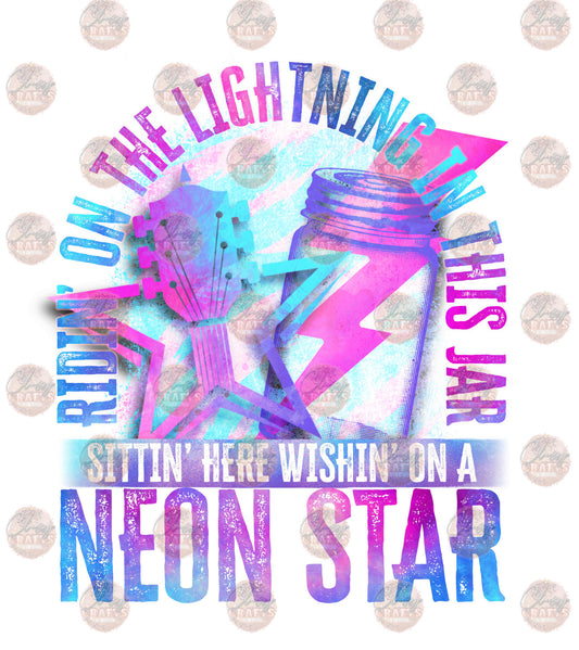 Neon Star - Sublimation Transfer