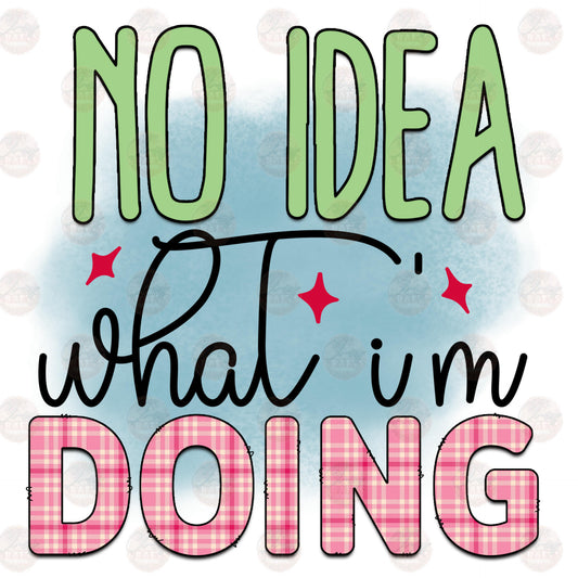 No Idea What I'm Doing Transfer