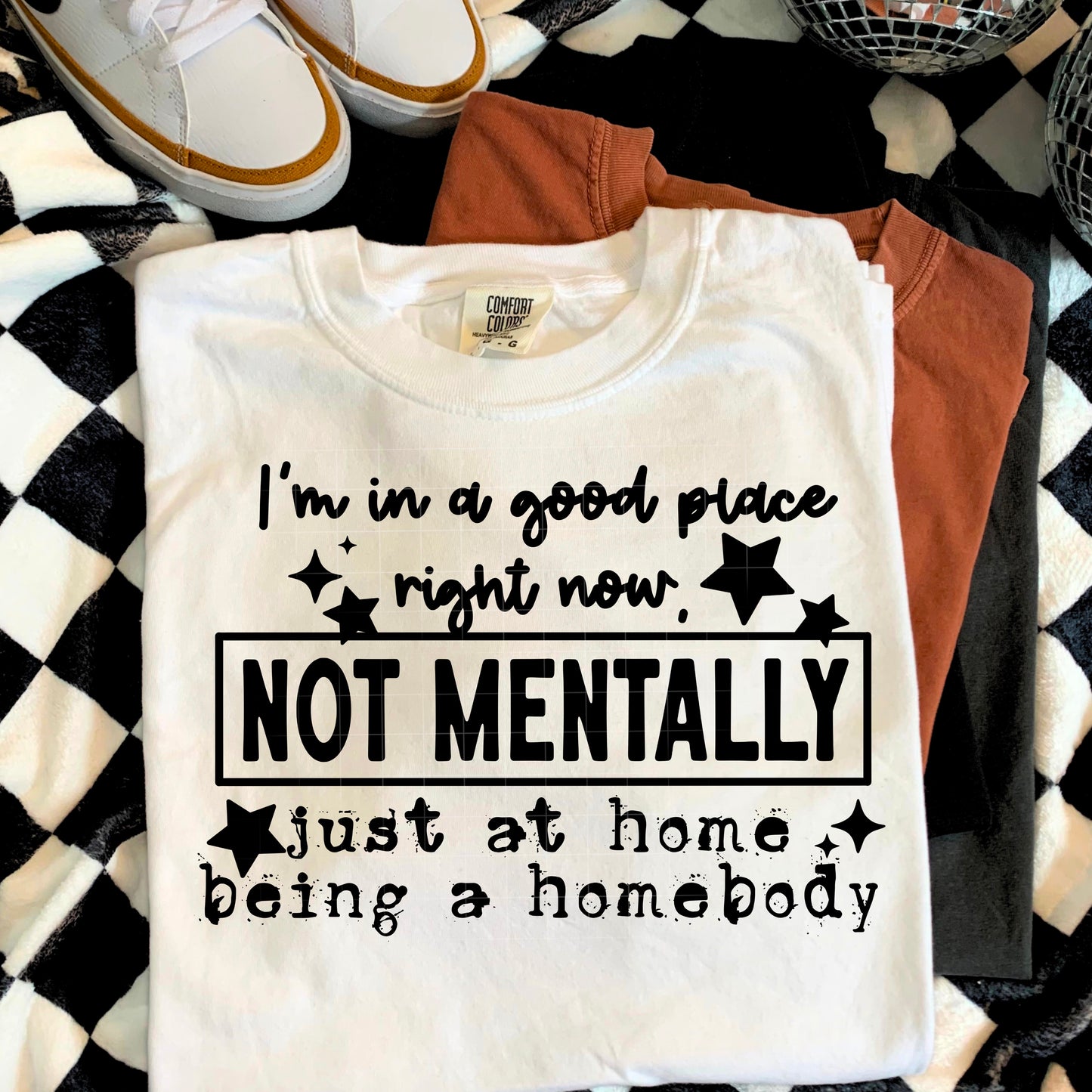 Not Mentally, Just At Home Black Transfer