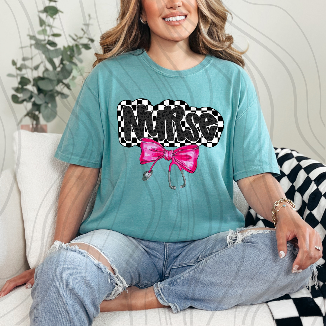 Nurse Checkered Coquette Transfer