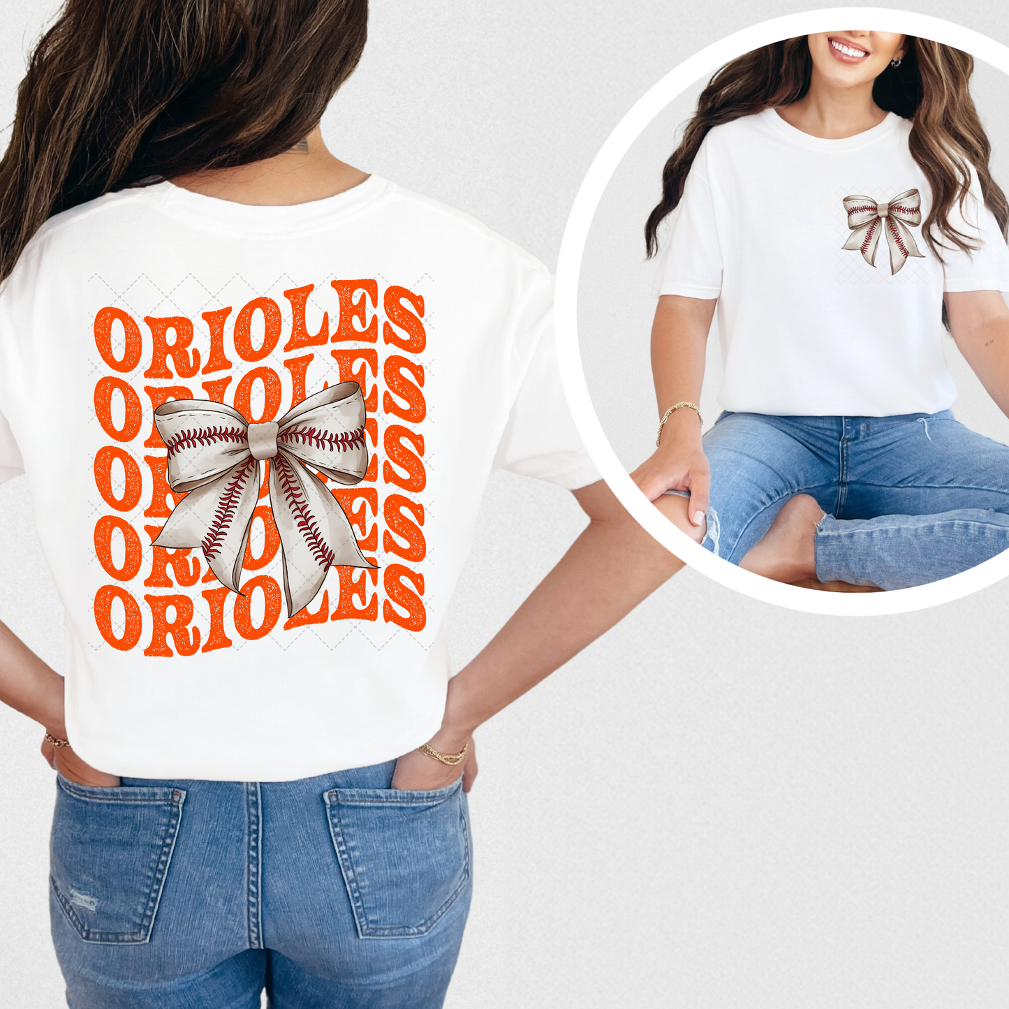 Orioles Coquette Transfer ** TWO PART* SOLD SEPARATELY**