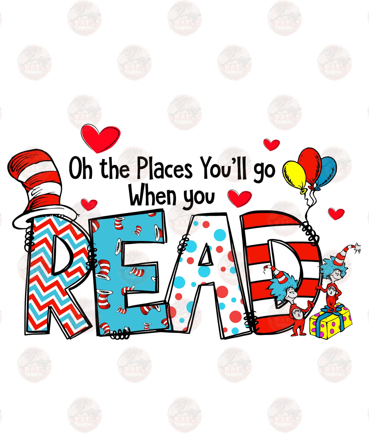 Oh The Places You'll Go When You Read Transfer