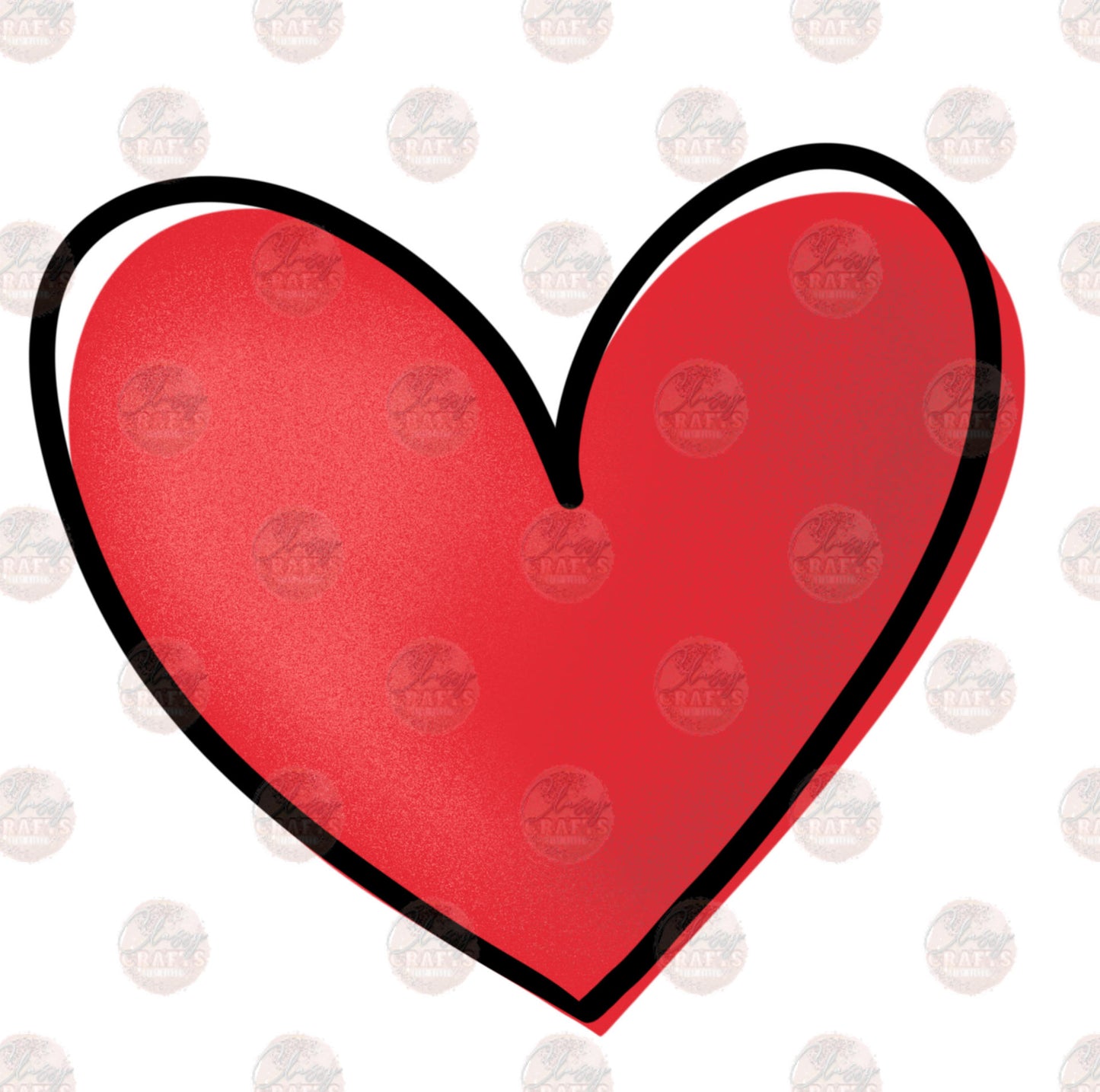 One Loved Mama Red Heart Transfer
