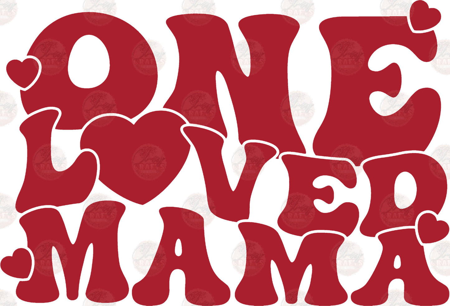 One Loved Mama Retro Transfer