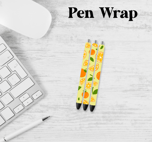 Orange Pen Wrap Transfer