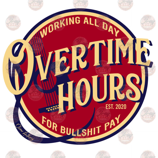 Overtime Hours - Sublimation Transfer