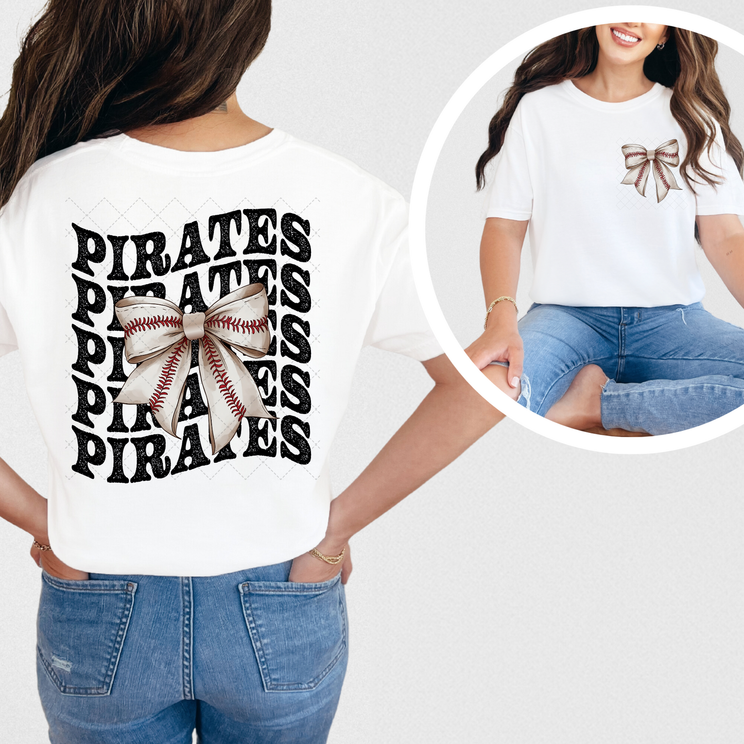 Pirates Coquette Transfer ** TWO PART* SOLD SEPARATELY**