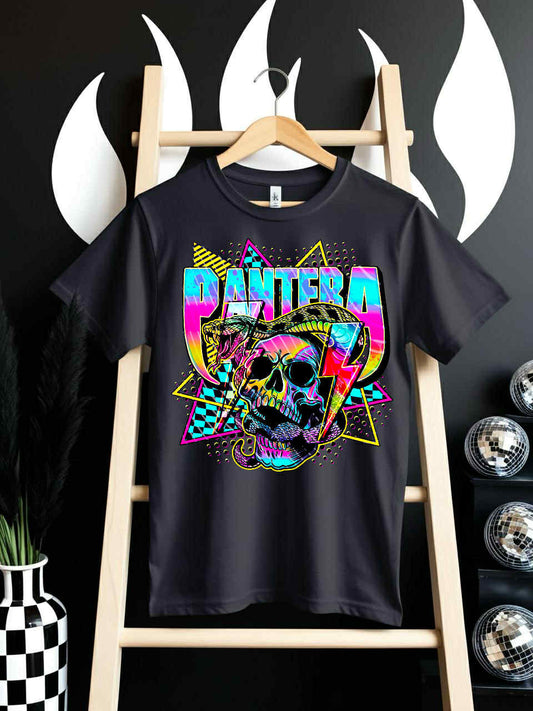 Neon P Skull Transfer