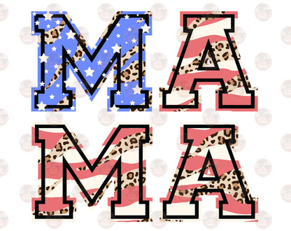Patriotic Leopard Mama Transfer