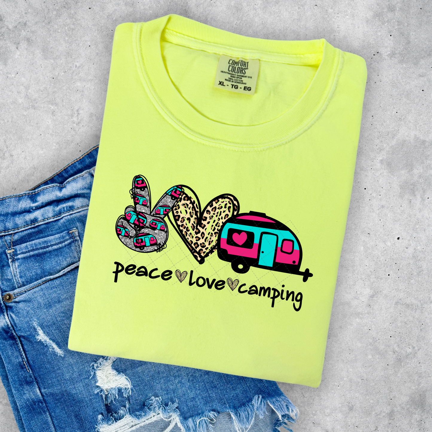 Peace Love Camping Transfer