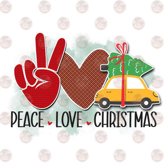 Peace Love Christmas - Sublimation Transfer