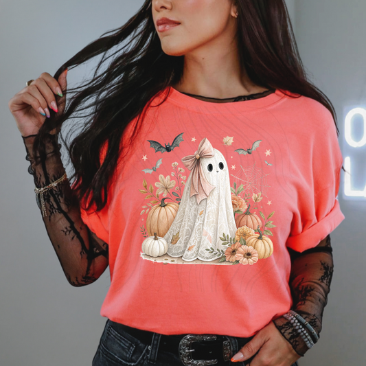 Peach Lace Ghost Transfer