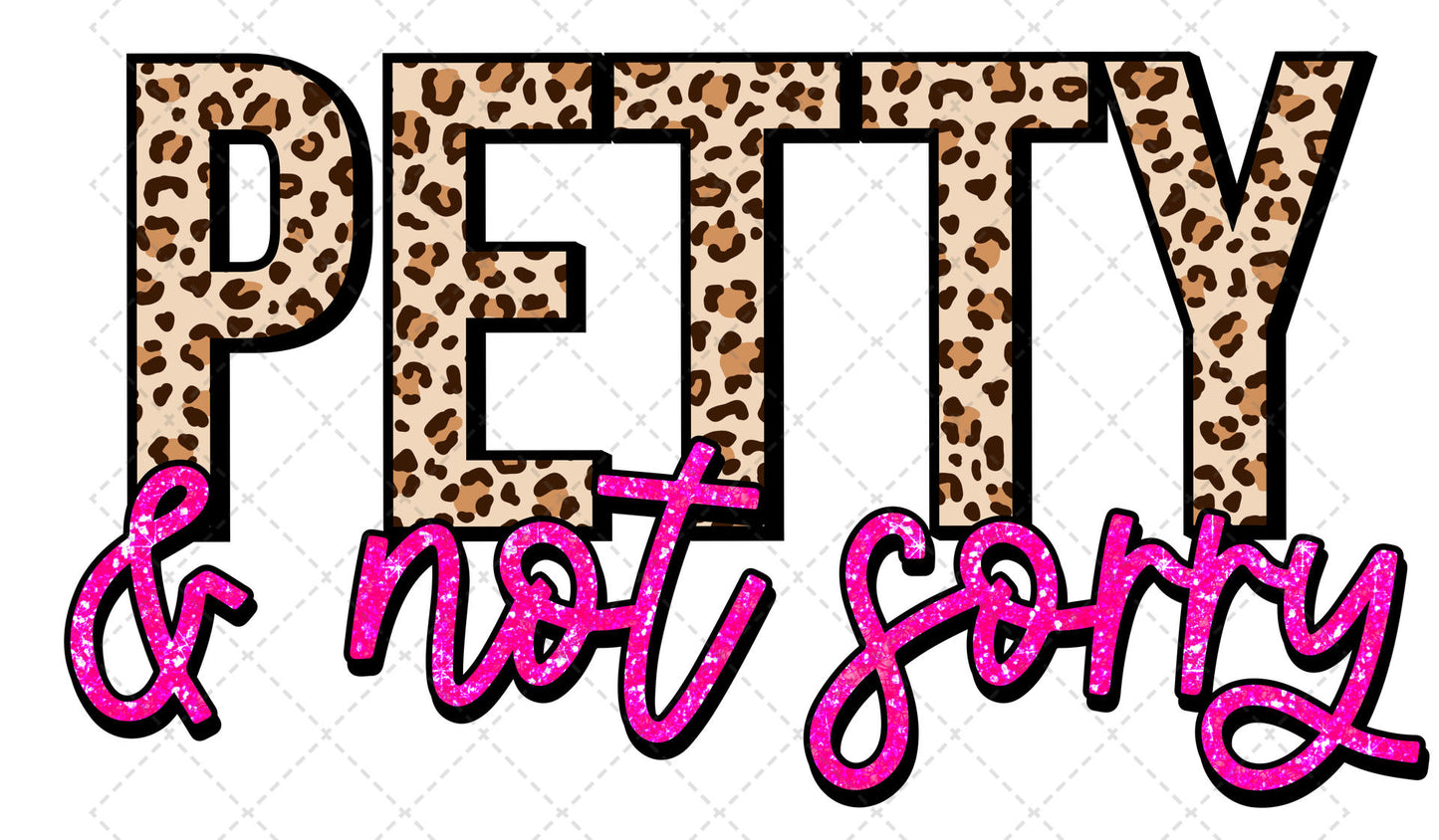 Petty Not Sorry **TWO PART* SOLD SEPARATELY** Transfer