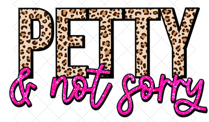 Petty Not Sorry **TWO PART* SOLD SEPARATELY** Transfer