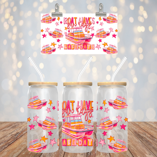 Boat Waves Libbey Wrap Transfer