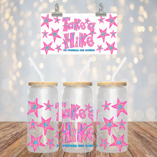 Take A Hike 16oz Libbey Wrap Transfer