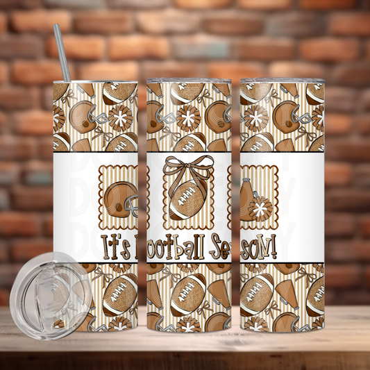 It's Football Season Tumbler Wrap Transfer