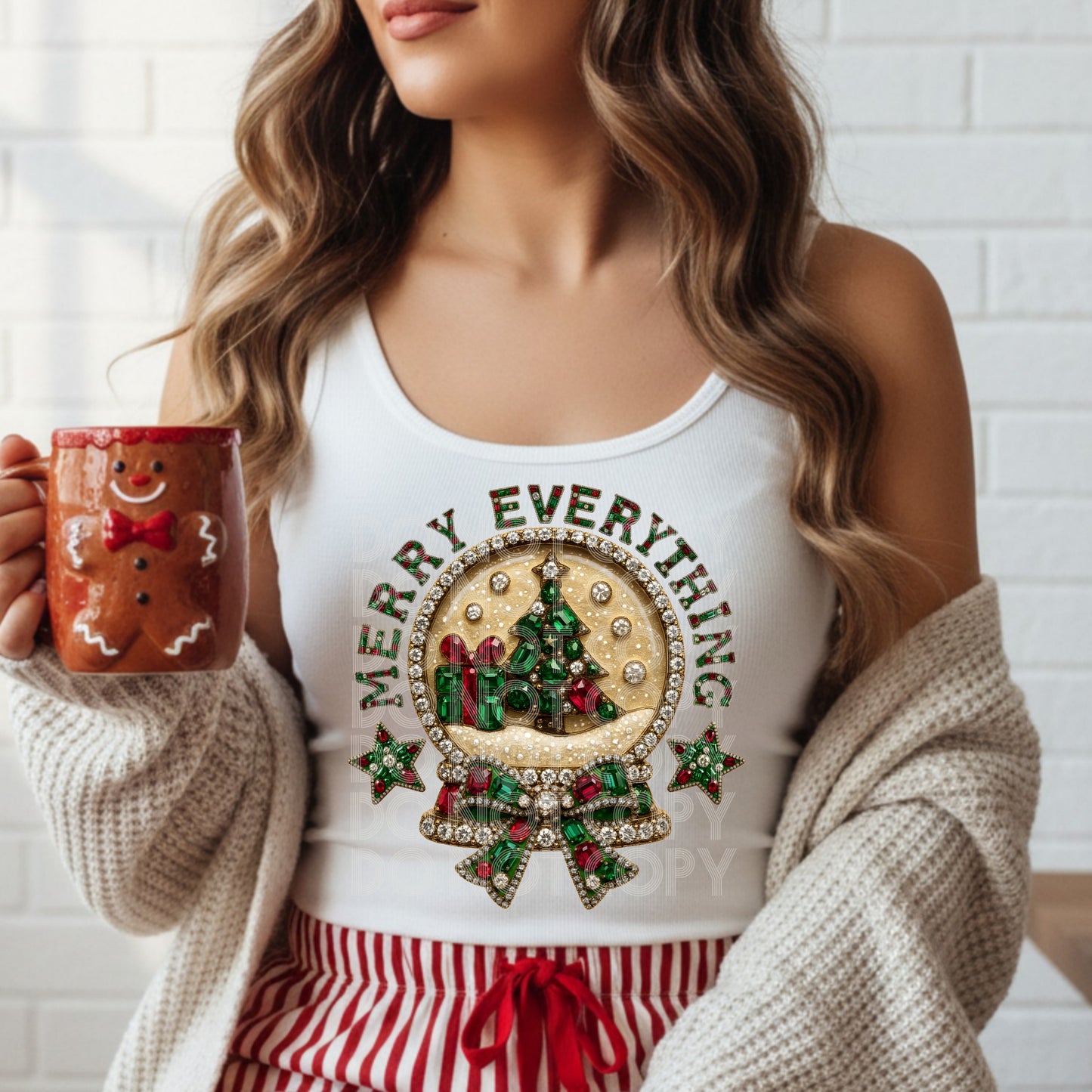 Merry Everything Rhinestone Transfer