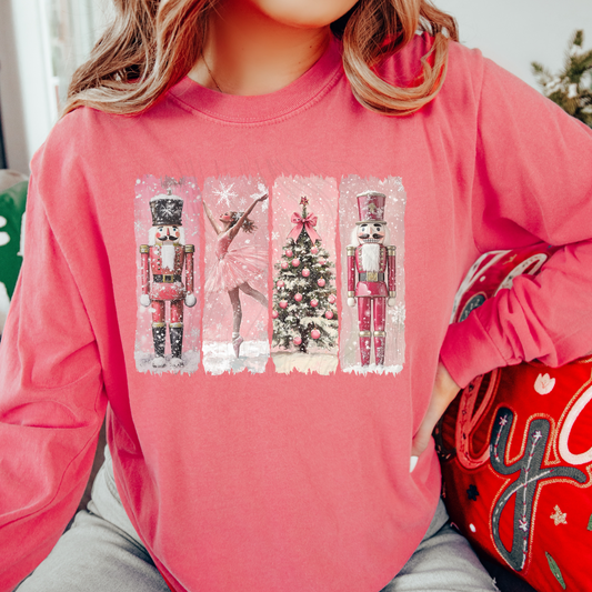 Pink Christmas Ballet Transfer