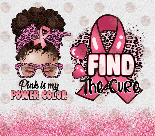 Pink Is My Power Color Tumbler Wrap - Sublimation Transfer