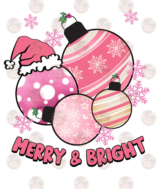 Pink Ornaments - Sublimation Transfer