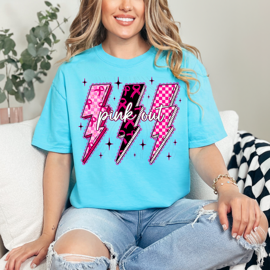Pink Out Bolt Transfer