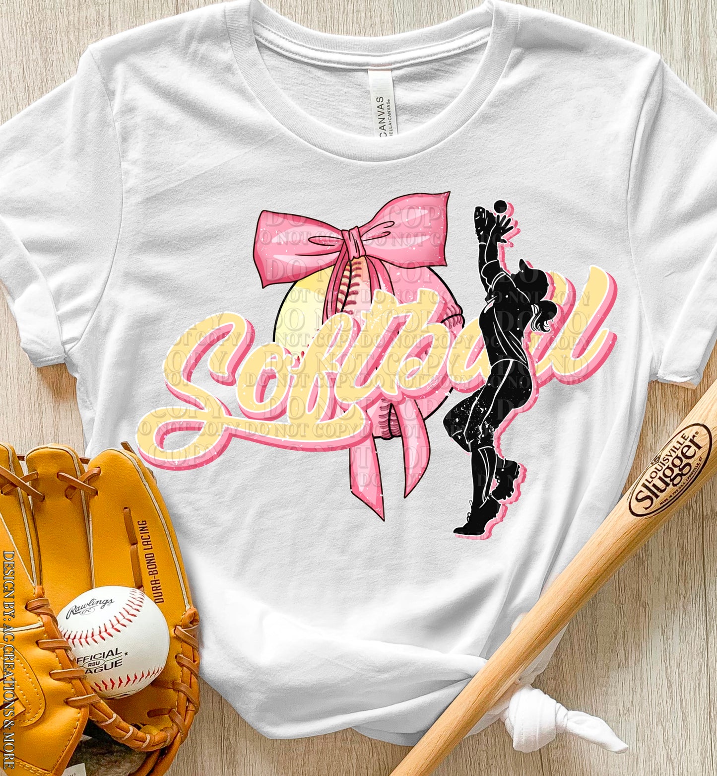 Softball Bow 1 Transfer