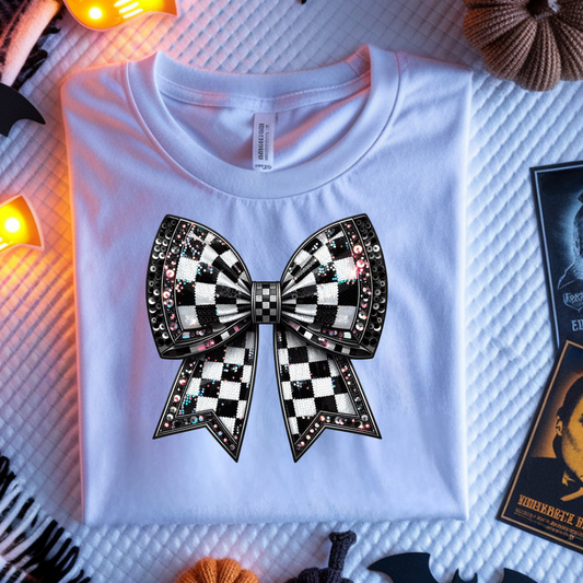 Plaid Bow Transfer