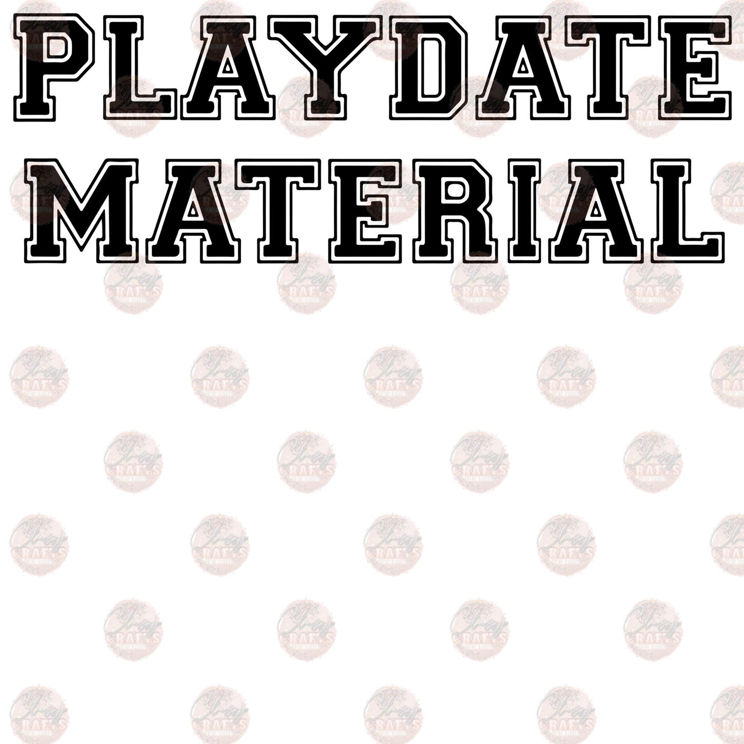 Playdate Material - Sublimation Transfers