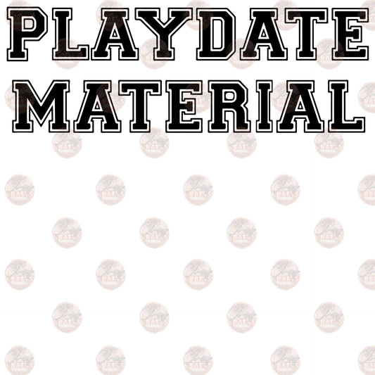 Playdate Material - Sublimation Transfers