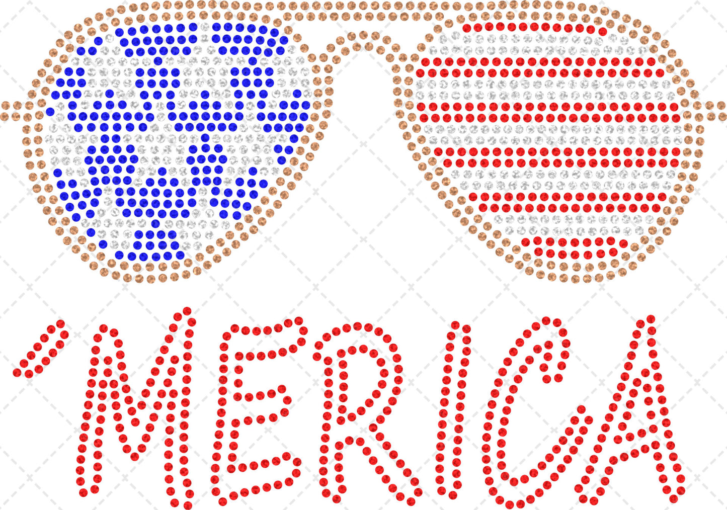 Merica Sunglasses Transfer