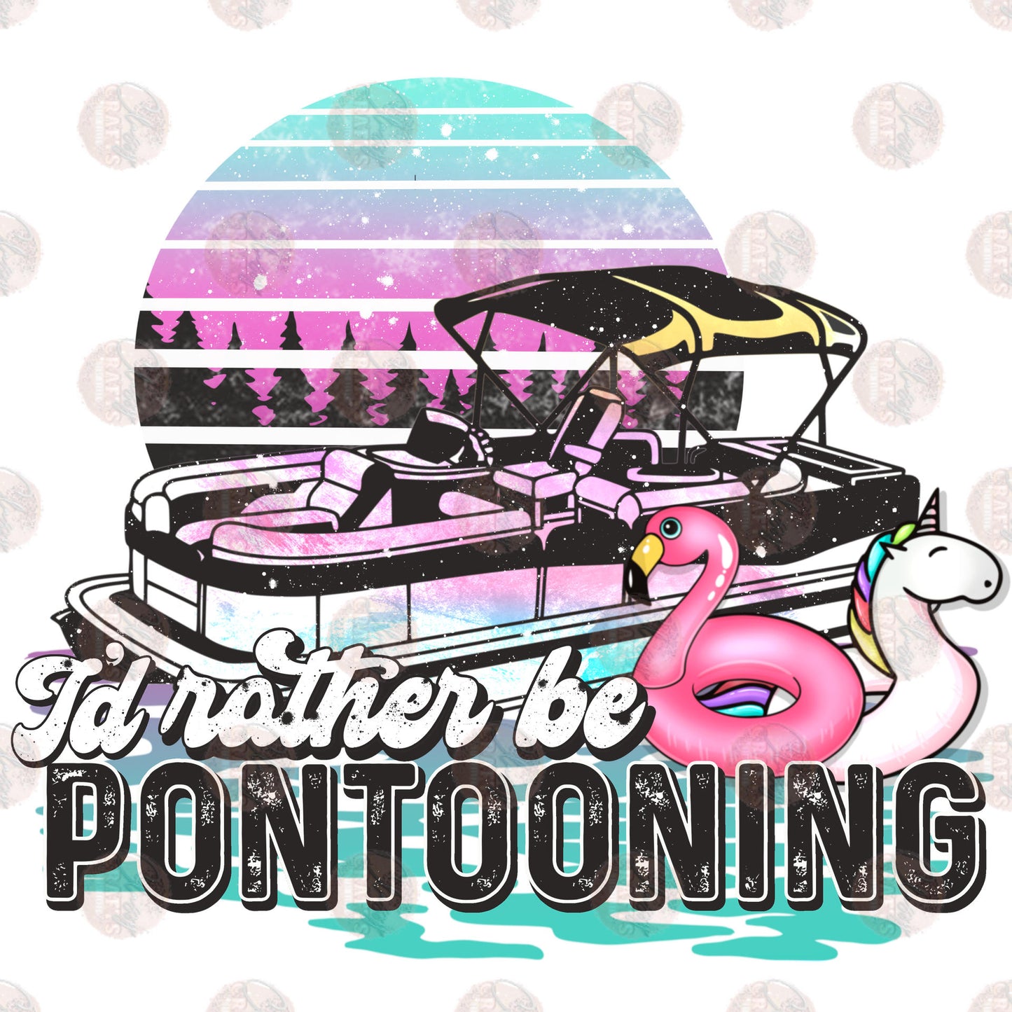 I'd Rather Be Pontooning Transfer