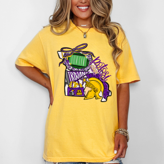 Potosi Trojans Game Day Coquette Transfer
