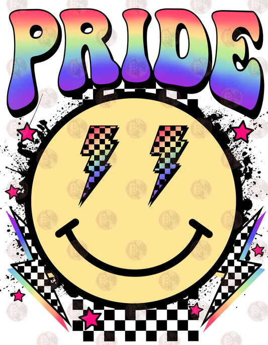 Pride Smiley - Sublimation Transfer