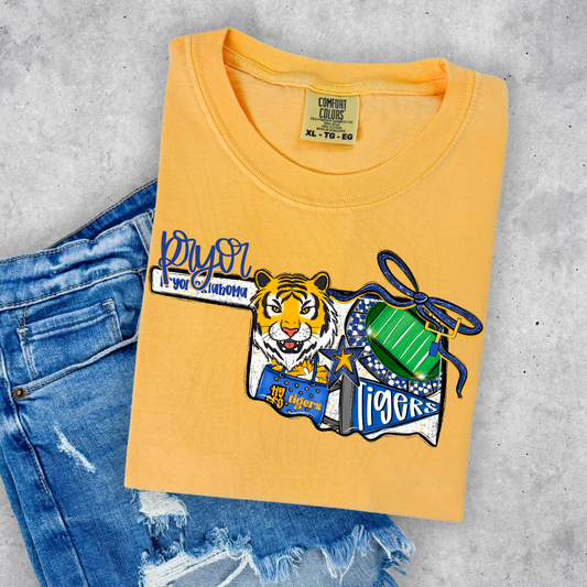 Pyor Tigers Game Day Coquette Transfer