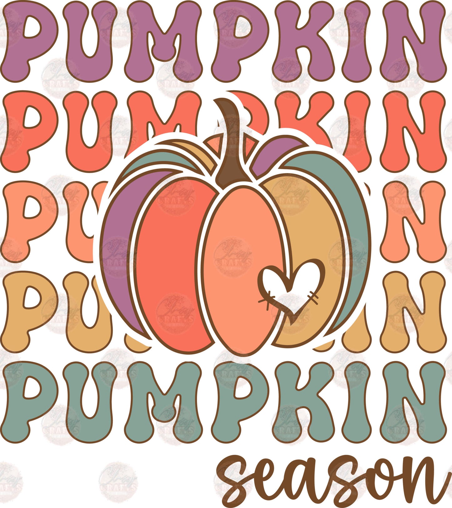 Pumpkin Season Pastel Transfer