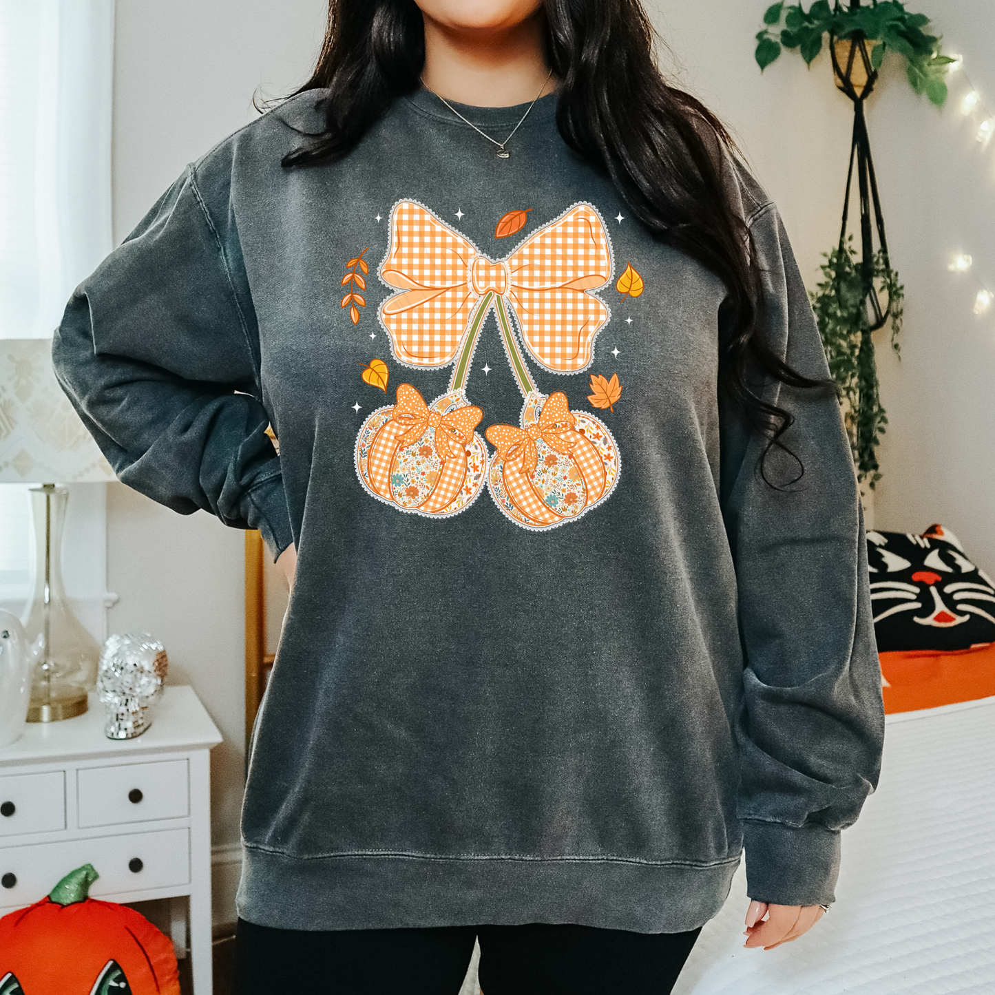 Pumpkin Bow Transfer