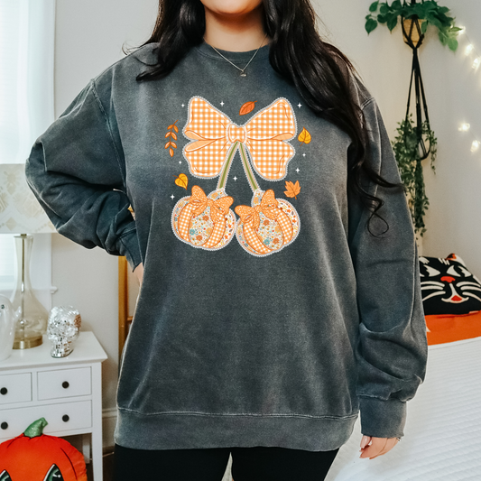 Pumpkin Bow Transfer