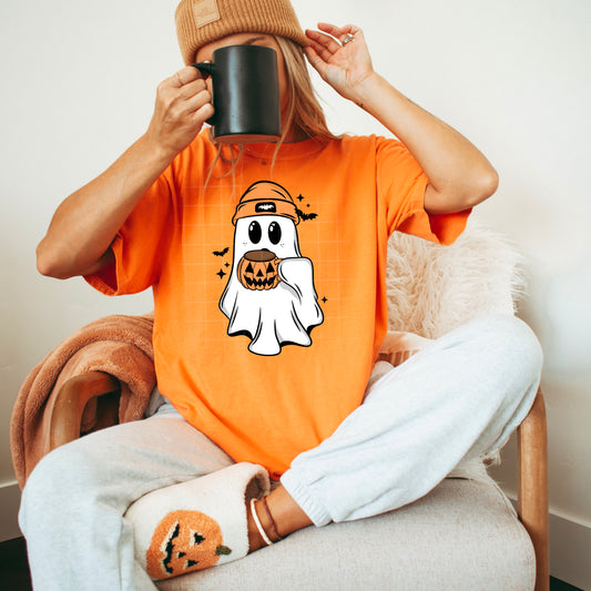 Pumpkin Ghost Mug Transfer