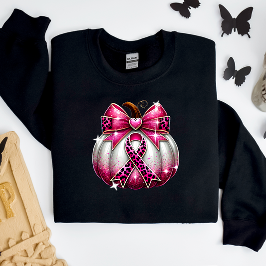 Pumpkin Pink Bow Transfer
