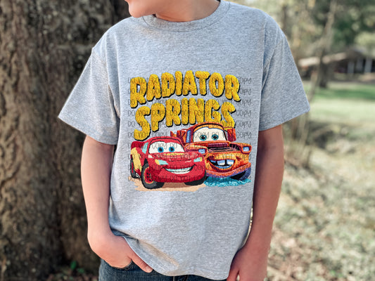 RADIATOR SPRINGS FAUX YARN TRANSFER