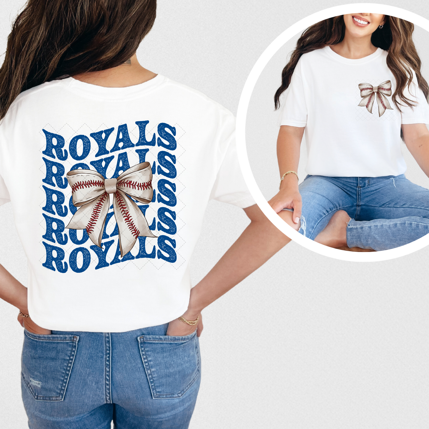 Royals Coquette Transfer ** TWO PART* SOLD SEPARATELY**