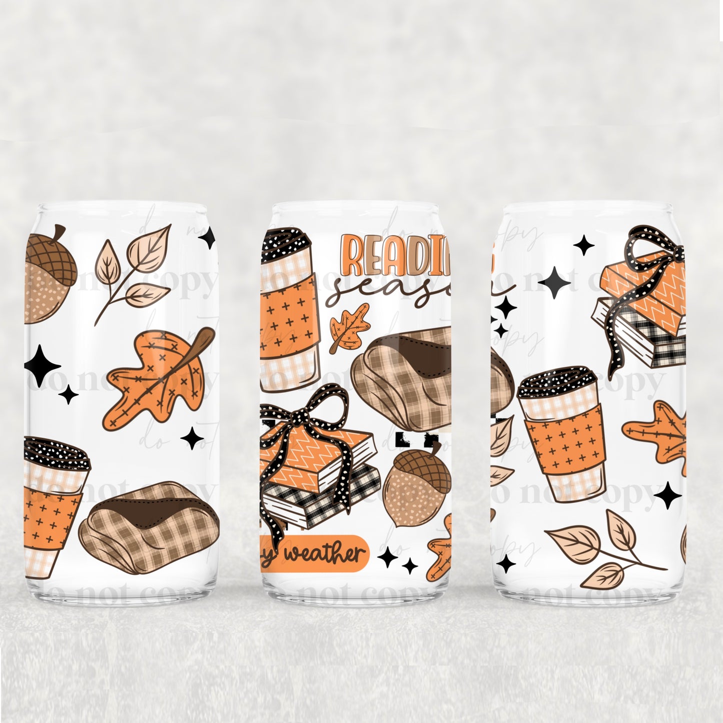 Reading Season 16oz Libbey Wrap Transfer