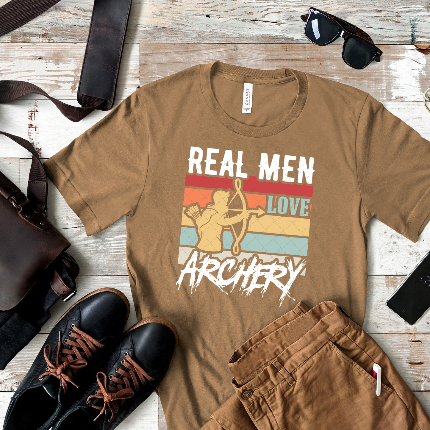 Real Men Love Archery Transfer