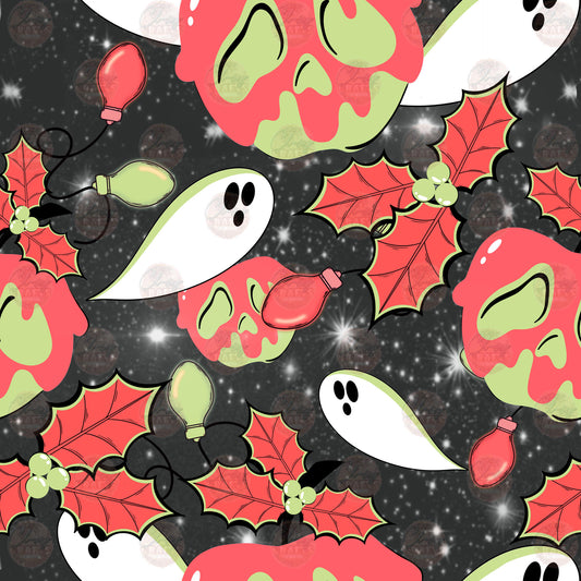 Red Holly Poisoned Apple Seamless Wrap